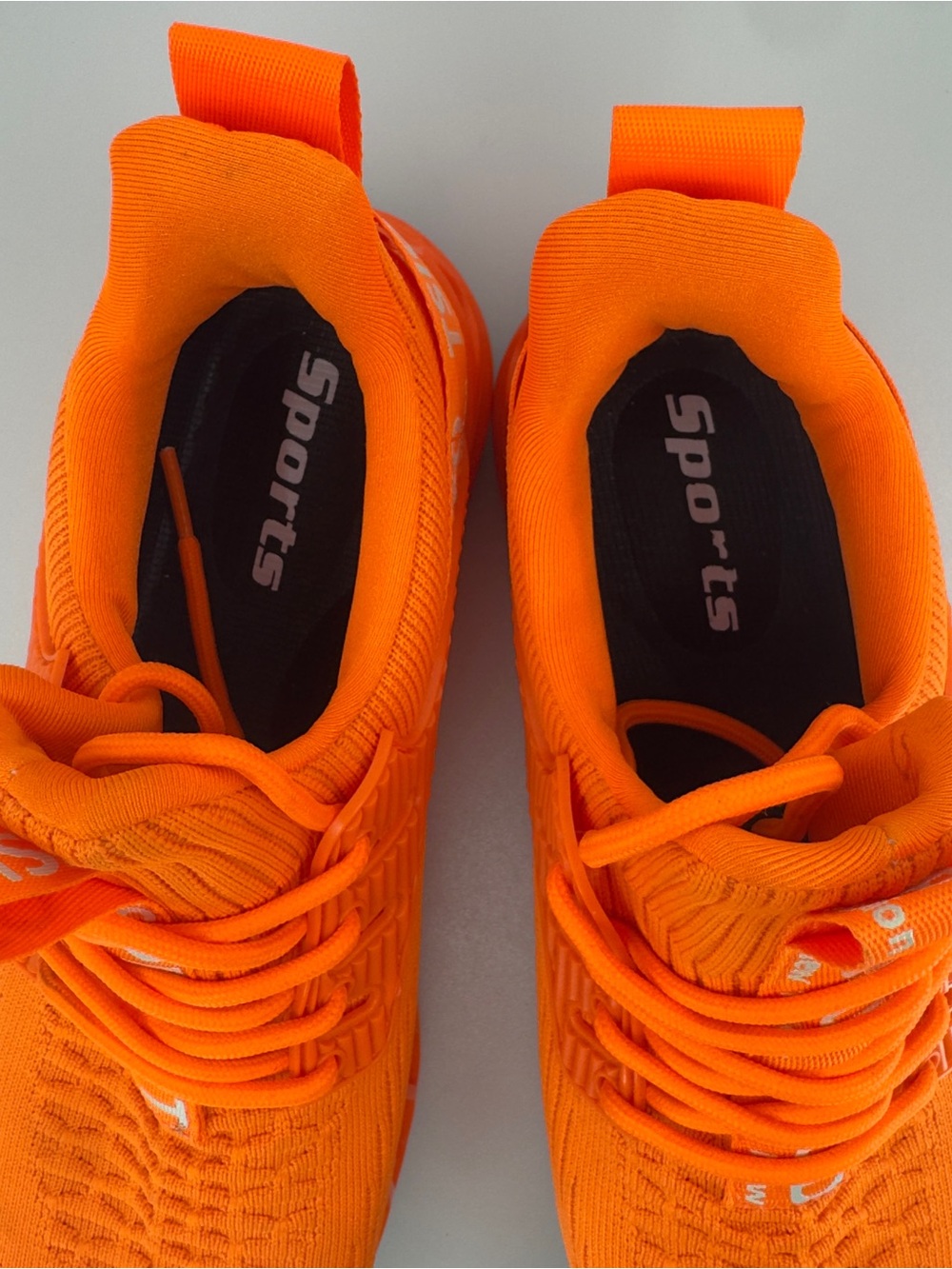 Orange Glow running tennis shoes | Size 7 sneakers | pickleball gym work out - Picture 7 of 12